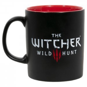 Кружка The Witcher 3 White Wolf Black/Red Ceramic Mug Чашка 325 ml