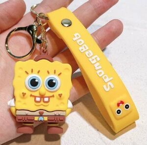 Брелок подвеска на рюкзак SpongeBob 3D Keychain Спанчбоб Губка Боб Квадратные Штаны