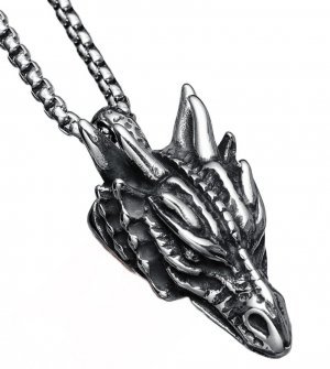 Медальон Dragon Head Stainless Steel Necklace (нержавеющая сталь)