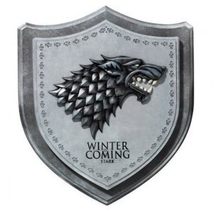 Настенный герб Game of Thrones Stark Direwolf House Crest Wall Plaque