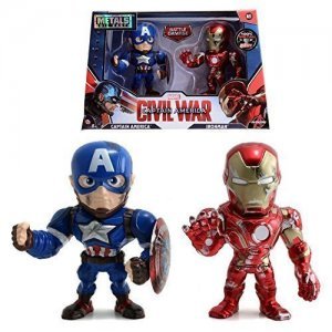 Фигурки Jada Toys Metals Die-Cast: Civil War Captain America  and Ironman BATTLE DAMAGE