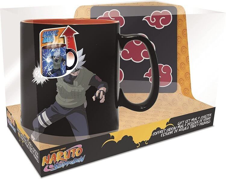 Подарочный набор Abystyle Naruto Shippuden Kakashi Mug and Coaster Наруто Какаши чашка и подставка