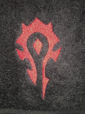Полотенце со знаком Орды (Horde World of Warcraft Towel) 35 x 62 cm