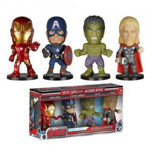 Набор Avengers Age of Ultron Mini Wacky Wobbler 4-Pack