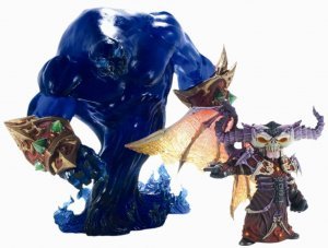 World Of Warcraft — Gnome Warlock: Valdemar with Voidwalker Voyd Premium Figure