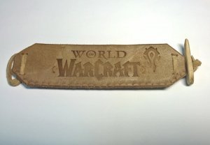 Кожаный браслет  World of Warcraft Horde #3