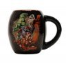 Чашка Avengers Black 18 oz. Ceramic Oval Mug 