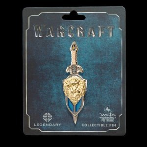 Значок collectible Pin Warcraft LOTHAR SWORD and SHIELD DUAL PIN