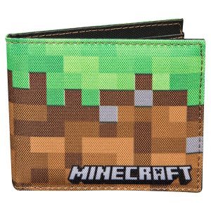 Кошелёк Minecraft Dirt Block Nylon Bi-Fold Wallet 