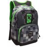 Рюкзак Майнкрафт - Minecraft Creepy Creeper Kids Backpack (Dark Grey, 17") School 