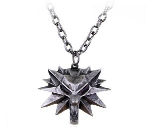 Медальон 3D Ведьмак (The Witcher) металл серый #2