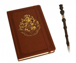 Канцелярский набор Harry Potter: Hogwarts Journal and Elder Wand Pen Set Гарри Поттер Блокнот + Ручка Палочка