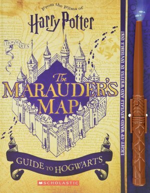 Карта Мародёров Гарри Поттер Marauder's Map Guide to Hogwarts Harry Potter + LED палочка